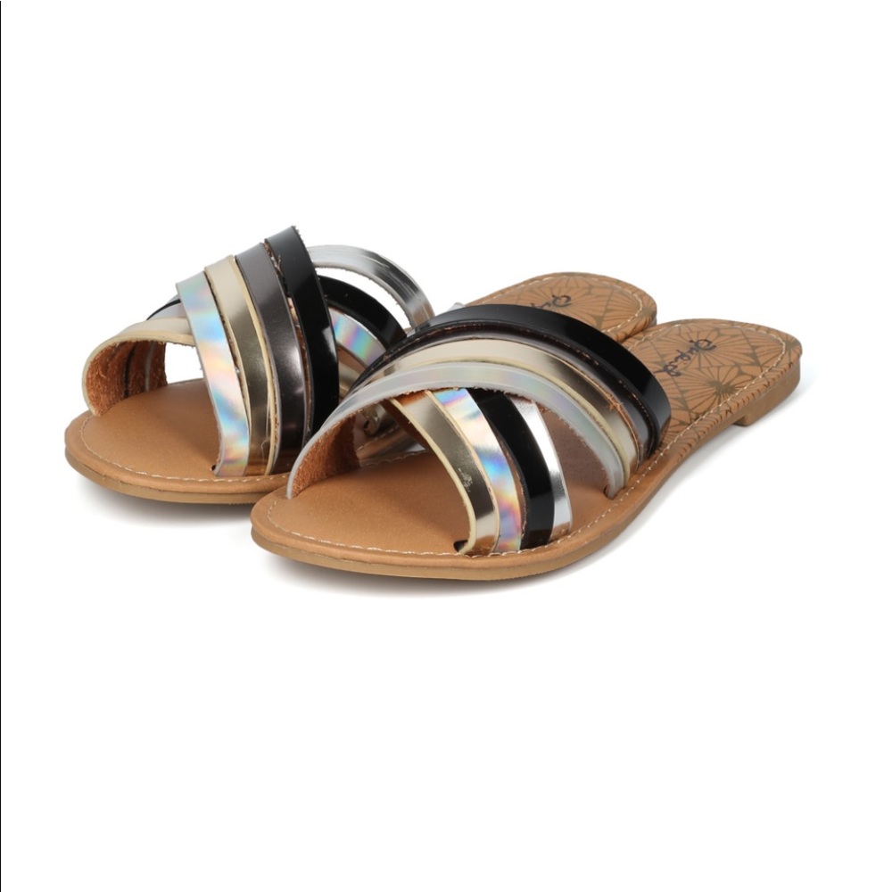Qupid Athena sandals black new